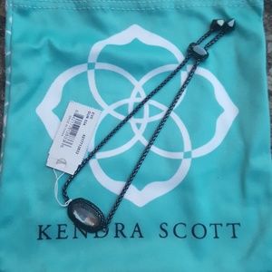 Kendra Scott Eve Bracelet Gunmetal Rock Crystal